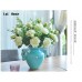 Real Touch Rose Artificial Silk Flowers Peony Bridal Wedding Bouquet Home Decor   163136511635